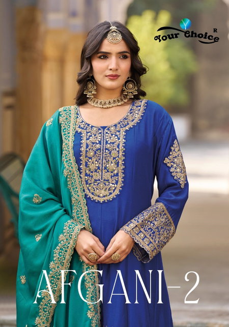 Afgani 2 By Your Choice Designer Online Chinon Readymade Suits Wholesale
